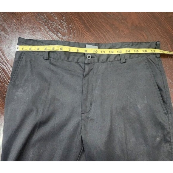 Nike Golf Pants Mens 35‎ x 32 Black Flat Front Dri-Fit Polyester - Picture 8 of 9